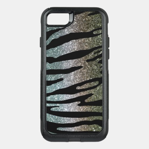 Glitter Tiger Stripe Case Gold Silver Blue