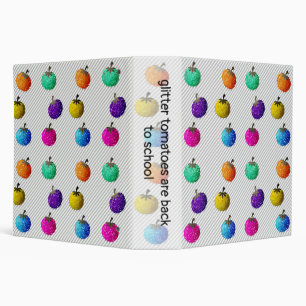 "glitter" tomatoes - 3 ring binder