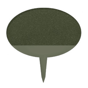 Glitter-Top Moss Green Cake Pick – Customizable