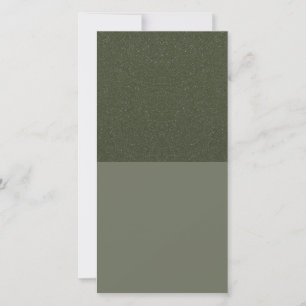 Glitter Top Moss Green Save the Date Card (Custom)