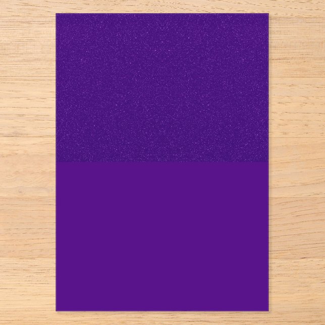Glitter Top Purple Acrylic Invitation – Customize (Front)