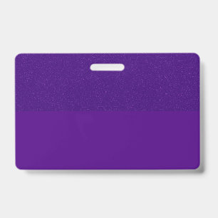 Glitter Top Purple Name Badge – Customizable