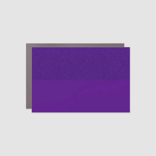 Glitter‑Top Purple Split‑Tone Car Magnet (Custom) (Front)
