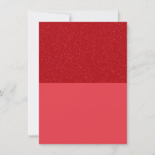 Glitter-Top Tomato Red Thank-You Card – Customize