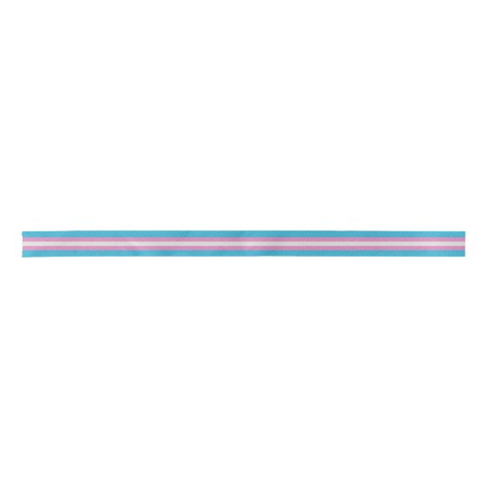 Glitter Transgender Pride Flag Satin Ribbon | Zazzle.com