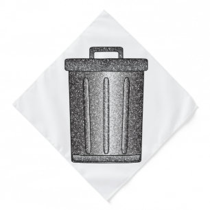 Glitter Trash Can Bandana