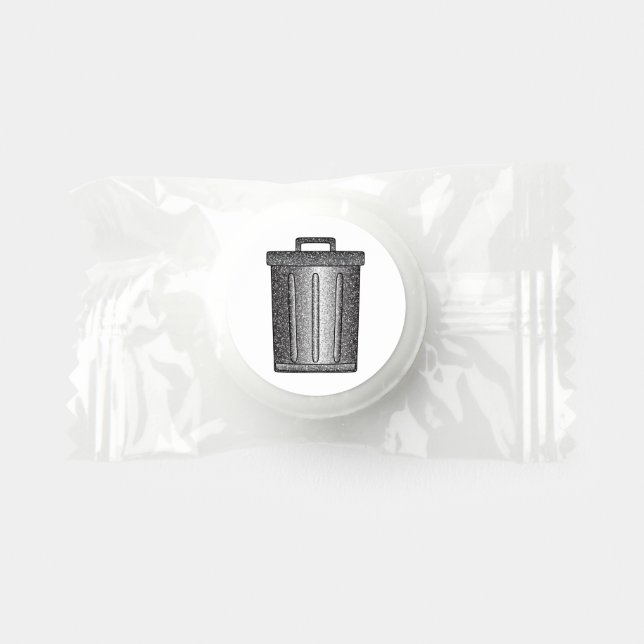 Glitter Trash Can Life Saver® Mints (Front)