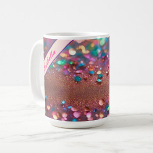 Glitter Trendy Opal Holographic Collection Coffee Mug