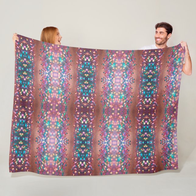 Glitter Trendy Opal Holographic Collection Fleece Blanket (In Situ)
