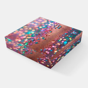 Glitter Trendy Opal Holographic Collection Paperweight