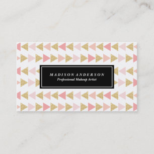 Glitter Triangles Business Cards
