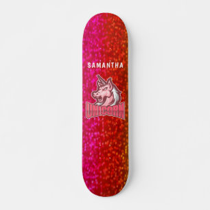 Glitter Unicorn Skateboard