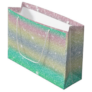 Glitter Unicorn Texture Large Gift Bag