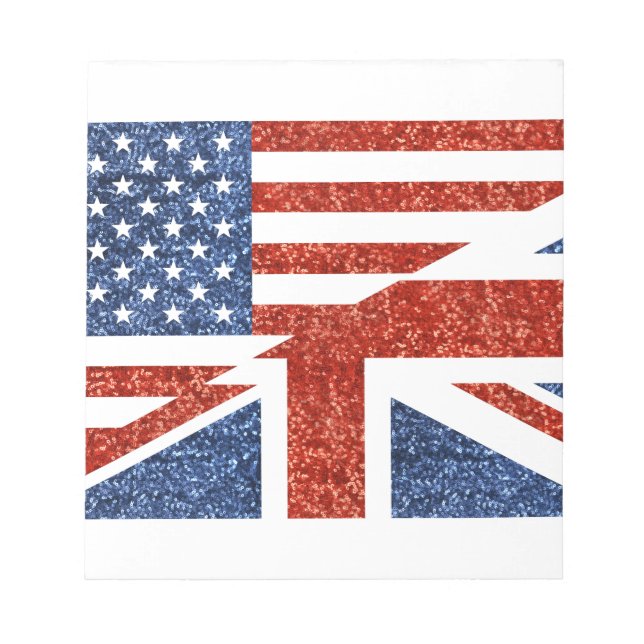 glitter usa uk notepad (Front)