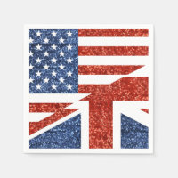 glitter usa uk paper napkins