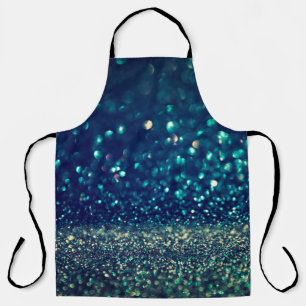 glitter vintage lights background. gold, silver, b apron