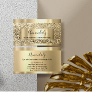 Glitter Vip Gold Frame Event Planner Luminous Business Card at Zazzle