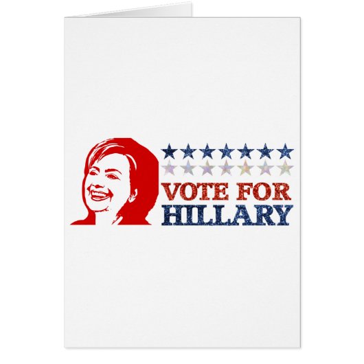 glitter vote hillary cards (Front)