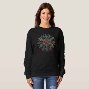 Glitter Watercolor Snowflake Sweatshirt
