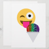 glitter wink emoji (Front/Back)