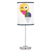 glitter wink emoji lamp (Back)