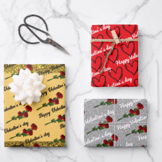 glitter wrapping paper sheets