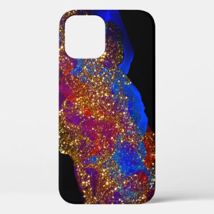 Glittered Alcohol Ink iPhone 12 Pro Case