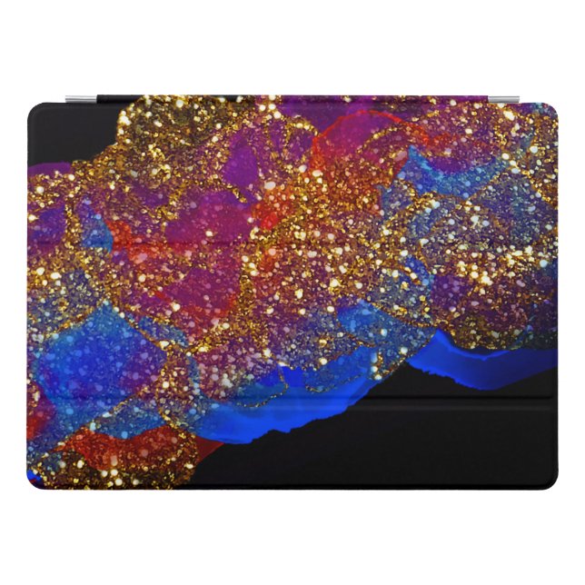 Glittered Alcohol Ink iPad Pro Cover (Horizontal)