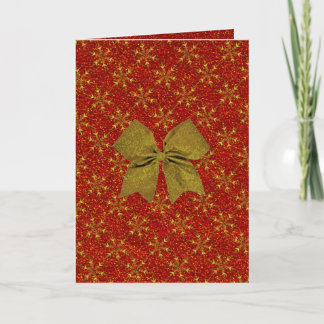 Glittered Christmas Holiday Card