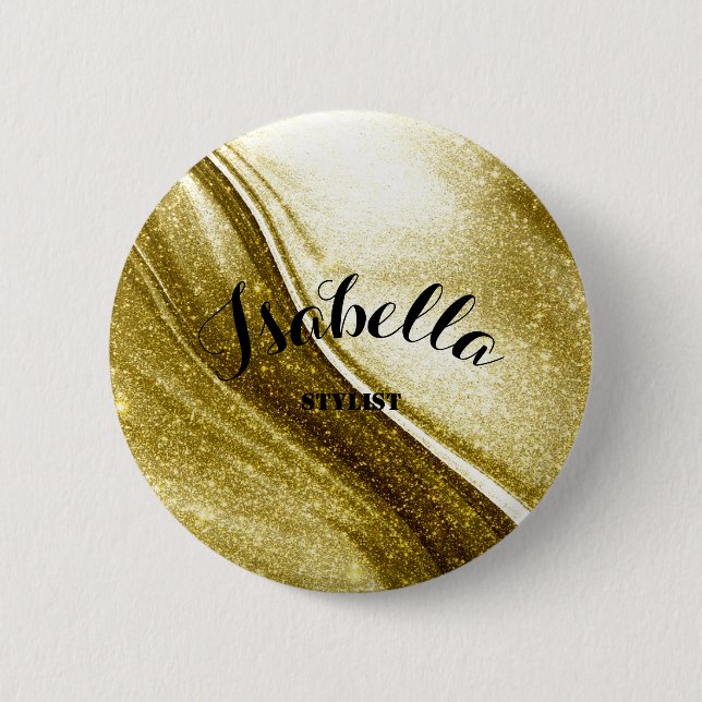 Glittered Gold Button Gift  (Front)