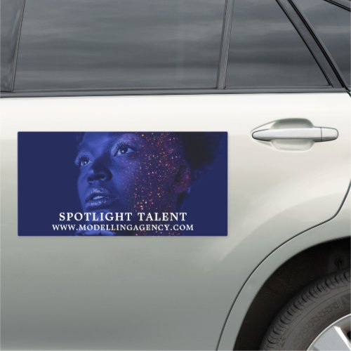 Glittered Model Modeling Agency Model Agent Car Magnet