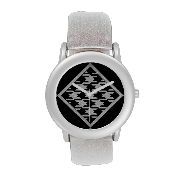 Glittered Pied de Poule Wrist Watches