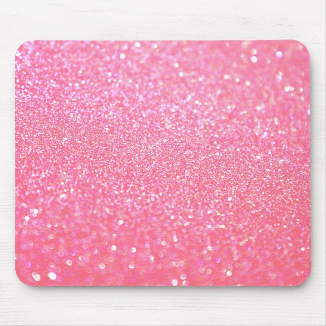 Glittered Pink Mouse Pad (Front)
