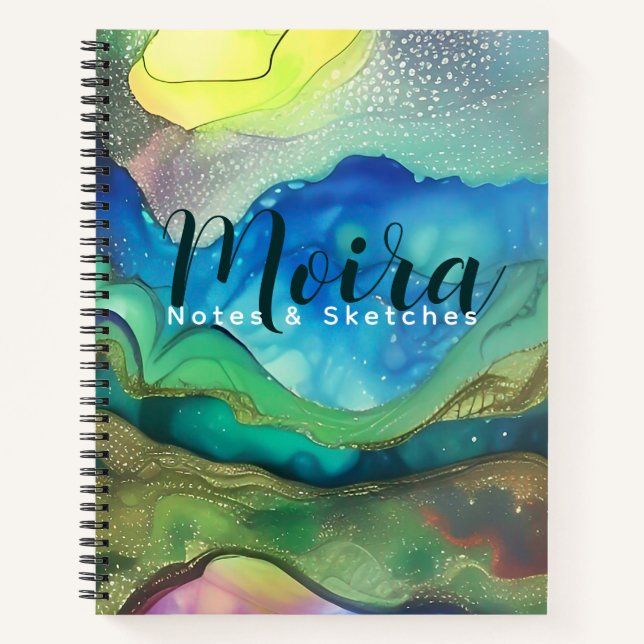 Glittering and Abstract Notebook (Front)