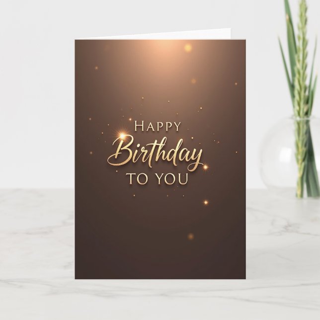 Glittering Birthday Card (Front)