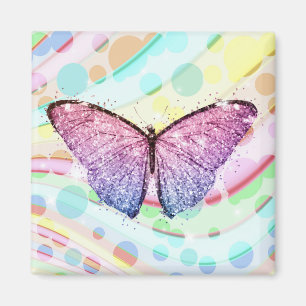 Glittering Butterfly Magnet
