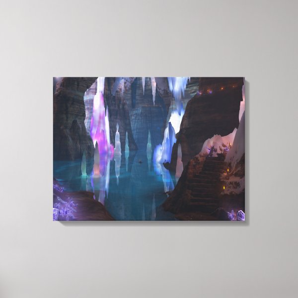 Glittering Caves by Night Canvas Print