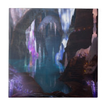 Glittering Caves by Night Decorative Tile / Trivet
