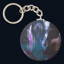 Glittering Caves by Night Keychain