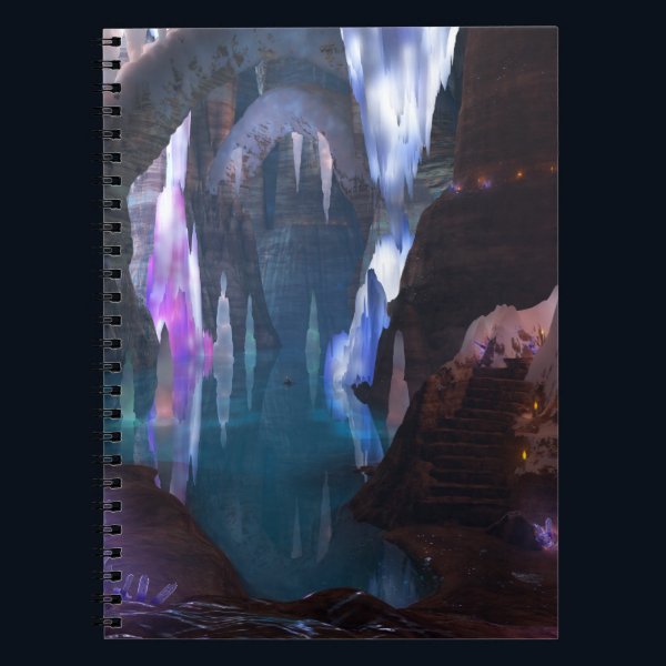 Glittering Caves by Night Notebook