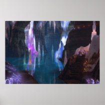 Glittering Caves by Night Print