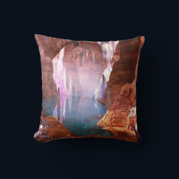 Glittering Caves Pillow