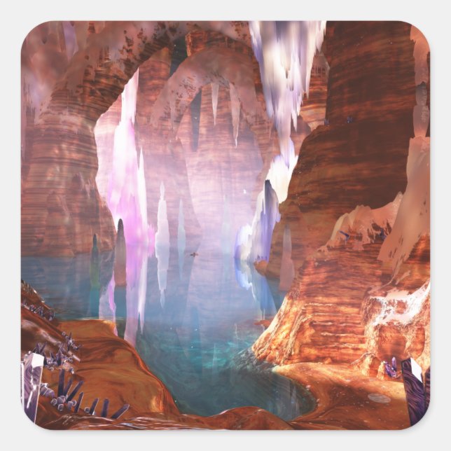 Glittering Caves Stickers (Front)