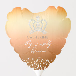 Glittering Crown Gold Balloon