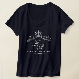 Glittering Crown Monogram  T-Shirt