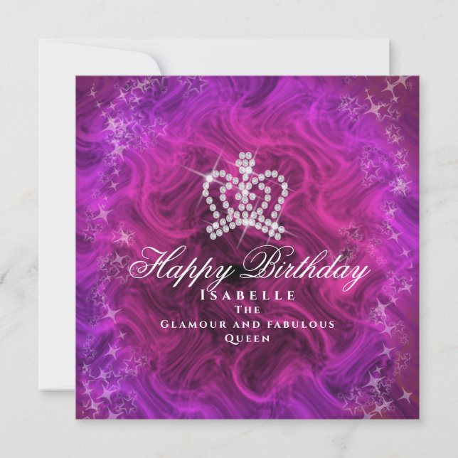 Glittering Crown Red Magenta (Front)