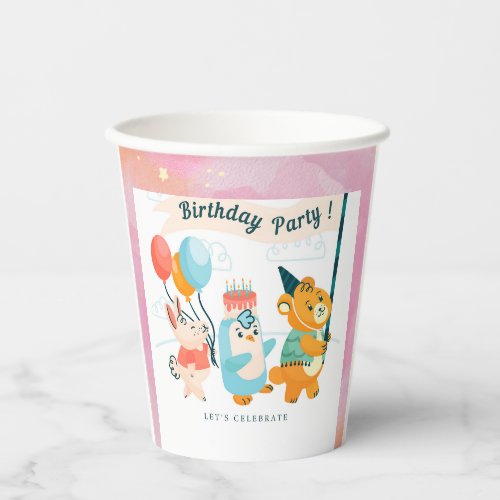 Glittering Cup_tastic Birthday Bash Paper Cups