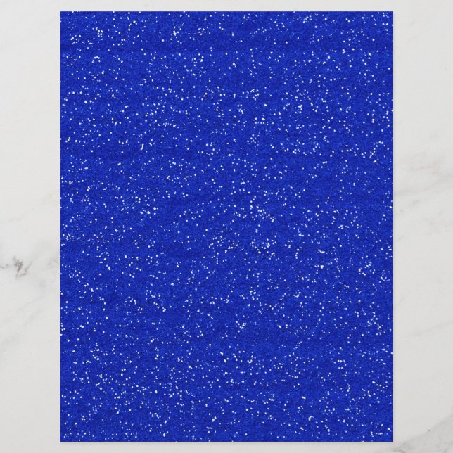 GLITTERING DARK ROYAL BLUE OCEAN WHITE SPARKLES TE FLYER (Front)