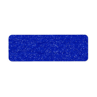 GLITTERING DARK ROYAL BLUE OCEAN WHITE SPARKLES TE LABEL