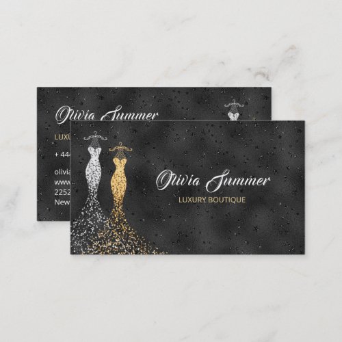 Glittering Dresses Luxury Boutique  Business Card